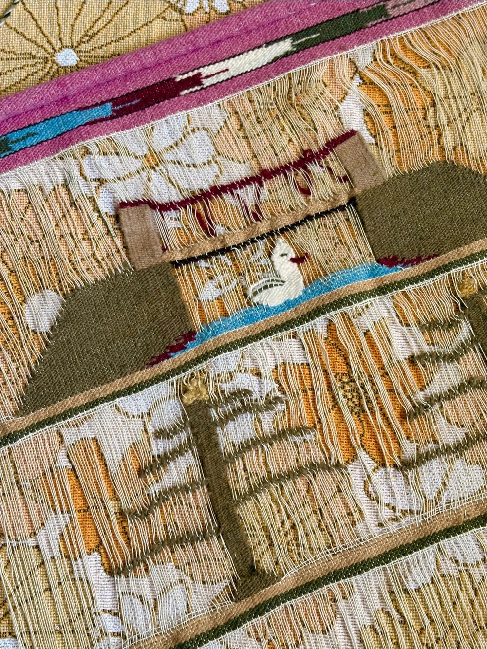 🏔️🪿✨ Vintage 70s Peruvian Hand-Woven  Tapestry ✨🪿🏔️